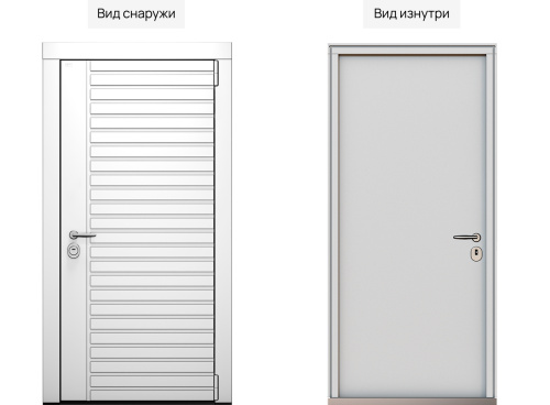 Входная дверь MRC-7110 белый RAL 9003 фото 2