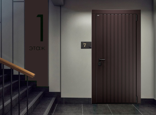 Входная дверь MRC-5016 коричневый RAL 8019