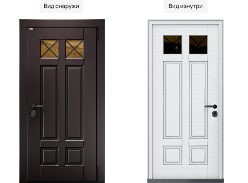 Входная дверь MRC-8722 коричневый RAL 8019 фото 2