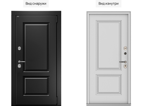 Входная дверь MRC-1426 черный RAL 9005 2 замка фото 2