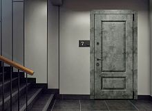 Входная дверь MRC-7515 бетон лофт графит LS 936-2 2 замка