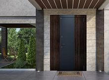 Входная дверь MRC-6025 серый графит по RAL 7024 венге 2 замка Guardian