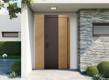 Входная дверь MRC-6018 коричневый RAL 8019 2 замка