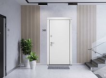 Входная дверь MRC-0011 белый RAL 9003 2 замка