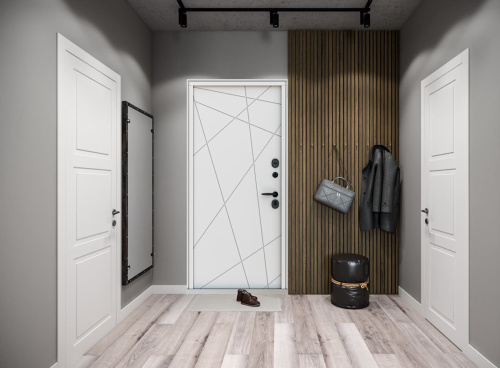 Входная дверь MRC-2523 черный RAL 9005 2 замка фото 3