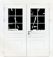 Двупольная входная дверь МДФ (окрас по RAL) с остеклением Marcy MRC-716