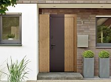 Входная дверь MRC-6019 коричневый RAL 8019 2 замка скрытые петли