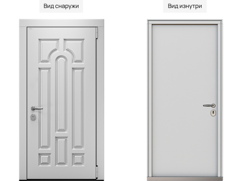 Входная дверь MRC-1710 белый RAL 9003 фото 2