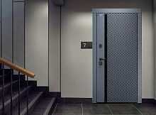 Входная дверь MRC-2131 серый RAL 7024 2 замка скрытые петли