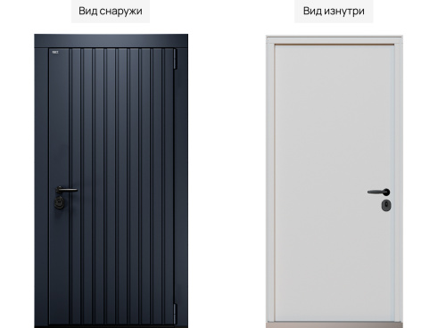 Входная дверь MRC-5019 серый RAL 7024 фото 2