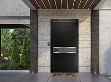 Входная дверь MRC-10310 черный RAL 9005 + графит