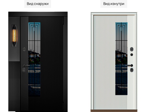 Входная дверь MRC-8627 черный RAL 9005 2 замка фото 2