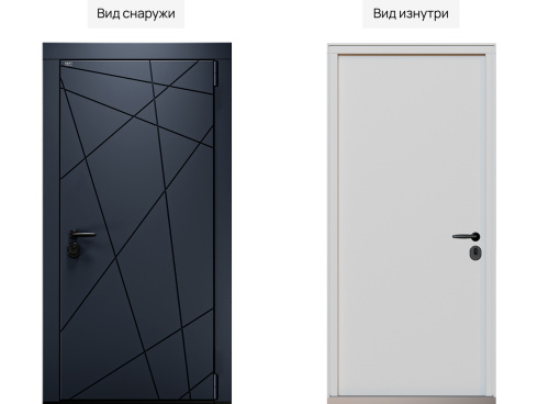 Входная дверь MRC-2519 серый RAL 7024 фото 2