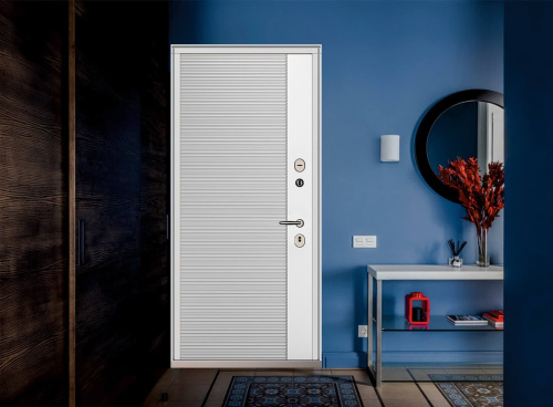 Входная дверь MRC-10426 черный RAL 9005 2 замка фото 3