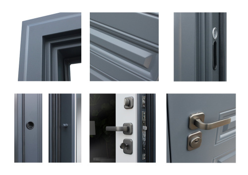 Входная дверь MRS-0037, графит фото 3