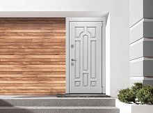 Входная дверь MRC-1711 белый RAL 9003 2 замка