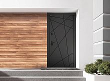 Входная дверь MRC-2523 черный RAL 9005 2 замка