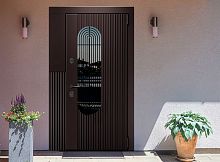 Входная дверь MRC-7219 коричневый RAL 8019 2 замка