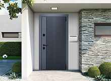 Входная дверь MRC-8022 серый RAL 7024 2 замка скрытые петли