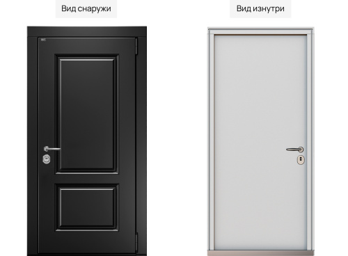 Входная дверь MRC-1425 черный RAL 9005 фото 2