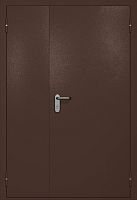 Полуторапольная противопожарная дверь EI-60 коричневая RAL 8017 ДМП-02-764