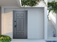 Входная дверь MRC-1117 серый RAL 7024 2 замка