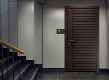 Входная дверь MRC-7116 коричневый RAL 8019