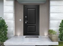 Входная дверь MRC-1427 черный RAL 9005 2 замка скрытые петли