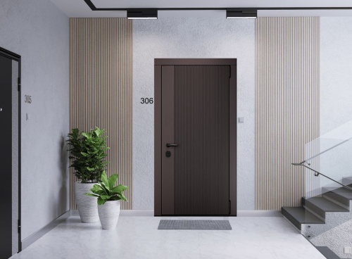 Входная дверь MRC-8014 коричневый RAL 8019