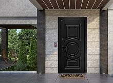 Входная дверь MRC-3233 черный RAL 9005 2 замка скрытые петли