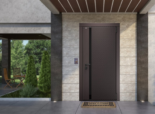 Входная дверь MRC-2122 коричневый RAL 8019