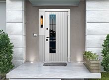 Входная дверь MRC-8611 белый RAL 9003 2 замка