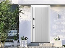 Входная дверь MRC-8012 белый RAL 9003 2 замка скрытые петли