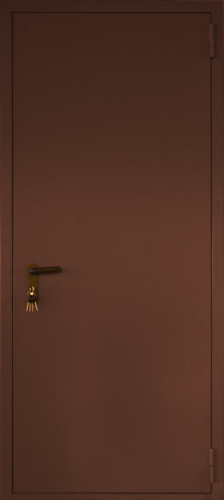 Металлическая коричневая техническая дверь Marcy MRC-278