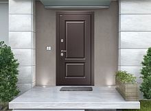 Входная дверь MRC-1412 коричневый RAL 8019 2 замка скрытые петли