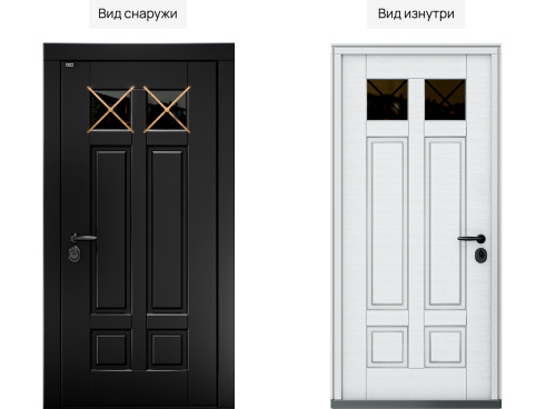 Входная дверь MRC-8741 черный RAL 9005 скрытые петли фото 2