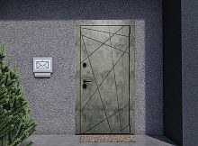 Входная дверь MRC-2514 бетон лофт графит LS 936-2 2 замка