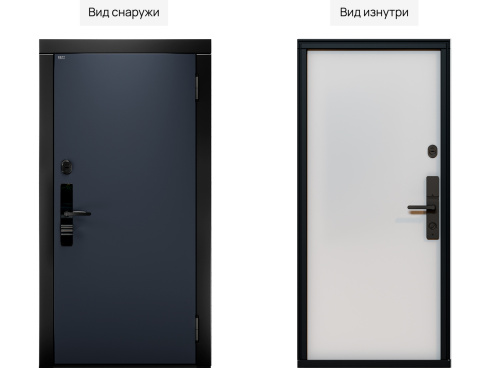 Входная дверь MRC-0022 биометрия серый RAL 7024 фото 2