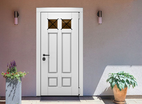 Входная дверь MRC-8710  белый RAL 9003