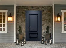 Входная дверь MRC-7525 серый RAL 7024 2 замка скрытые петли