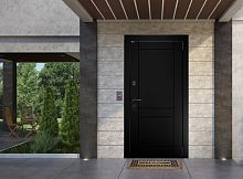 Входная дверь MRC-7726 черный RAL 9005 2 замка