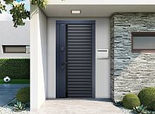 Входная дверь MRC-3028 темно-синий софт ZB 828-SFT 2 замка скрытые петли