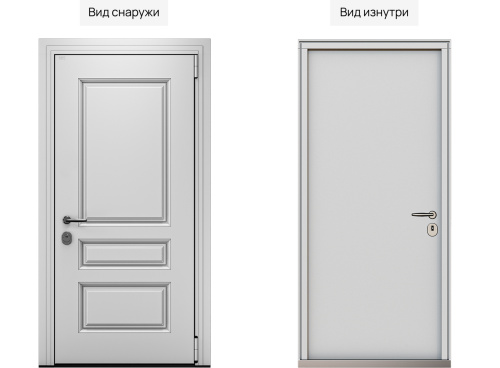 Входная дверь MRC-7410 белый RAL 9003 фото 2