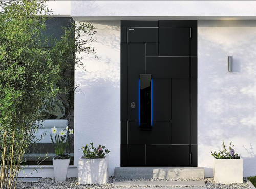 Входная дверь MRC-0731 рейлинг черный RAL 9005