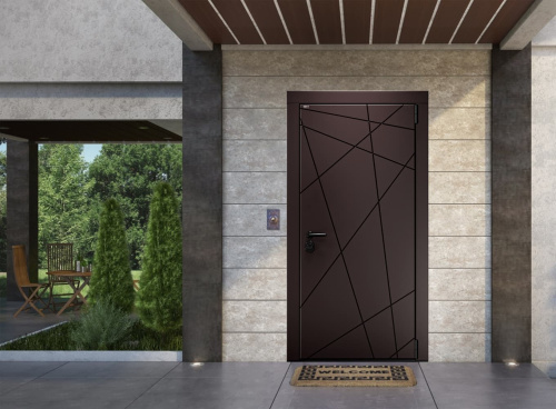 Входная дверь MRC-2516 коричневый RAL 8019