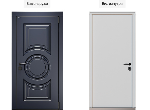 Входная дверь MRC-3228 серый RAL 7024 фото 2