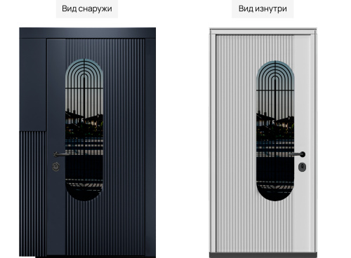 Входная дверь MRC-7225 серый RAL 7024 скрытые петли фото 2