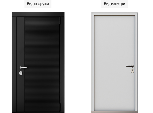 Входная дверь MRC-10425 черный RAL 9005 фото 2