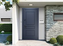 Входная дверь MRC-0428 темно-синий софт ZB 828-SFT 2 замка скрытые петли