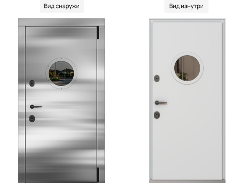 Входная дверь MRC-9910 серый RAL 9005 2 замка фото 2